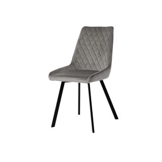 TRPEZARIJSKA STOLICA SDC2045 SIVI PLIŠ/METALNE NOGE