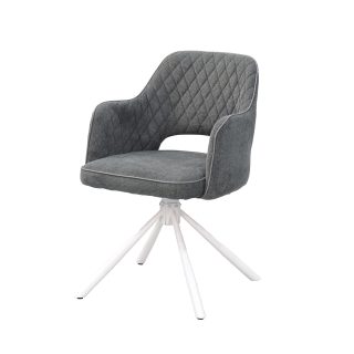 TRPEZARIJSKA STOLICA DALIA DC-5008 SIVA/BIJELE NOGE