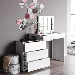 TOALETNI STOL LAGOS BIJELI