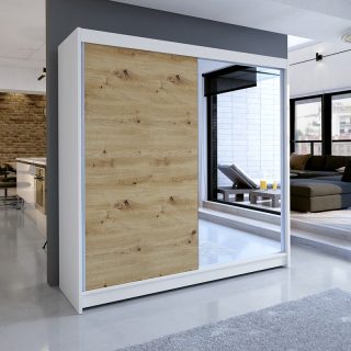 KLIZNI ORMAR TALIN I 180cm BIJELO/ARTISAN