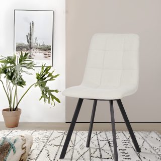 TRPEZARIJSKA STOLICA SDC2007 BIJELA/CRNE NOGE