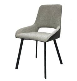 TRPEZARIJSKA STOLICA DC323 SIVA/CRNE NOGE