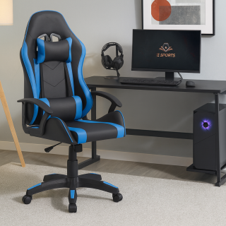 UREDSKA GAMING STOLICA  BL8096 PLAVO-CRNA