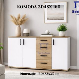 KOMODA COLI 3D4SZ 160 ARTISAN/BIJELO