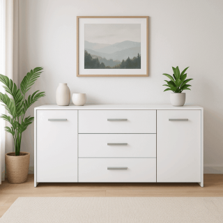 KOMODA ARONA BIJELA 160CM