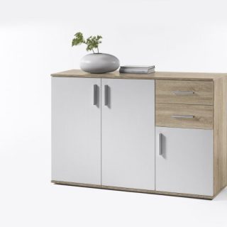 KOMODA COLI 3D2SZ 120 CM ARTISAN/BIJELO