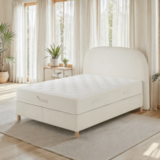 BOXSPRING BOHO 160X200CM BEŽ