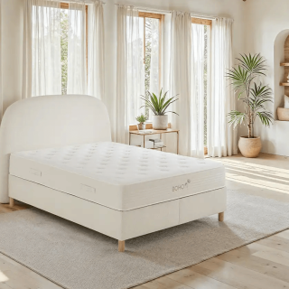 BOXSPRING BOHO 160X200CM BEŽ