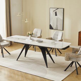 TRPEZARIJSKI STOL SENTO 160+80 CM RAZVLAČNI