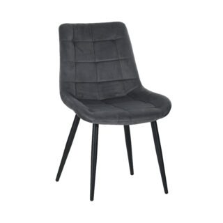 TRPEZARIJSKA STOLICA F41 SIVA/CRNE NOGE