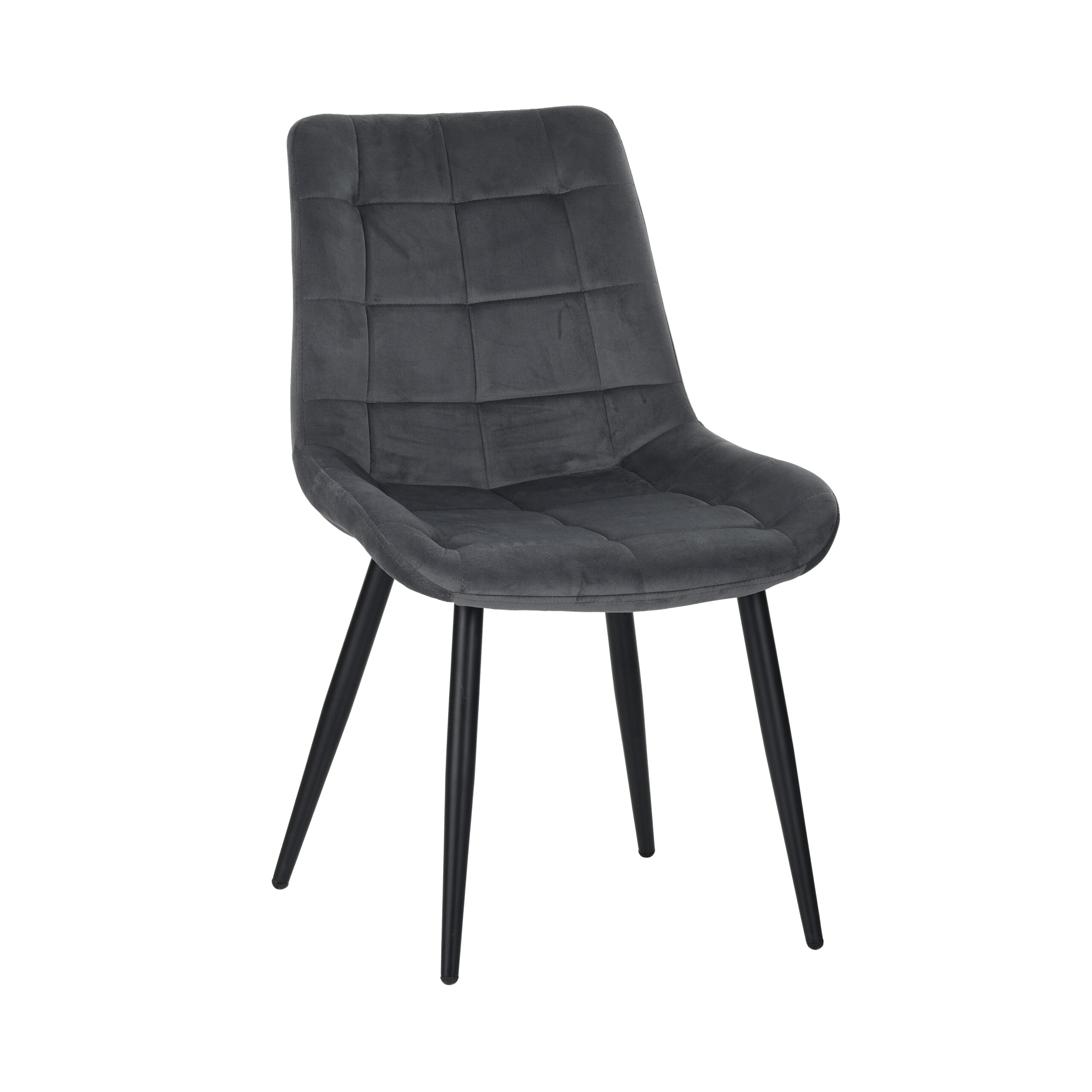 TRPEZARIJSKA STOLICA F41 SIVA/CRNE NOGE