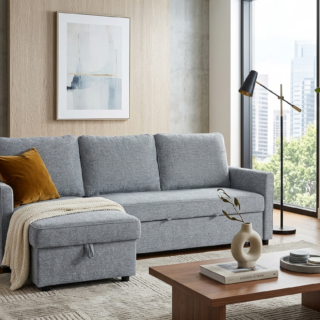 UGAONA GARNITURA LEONA SIVA HD-3188