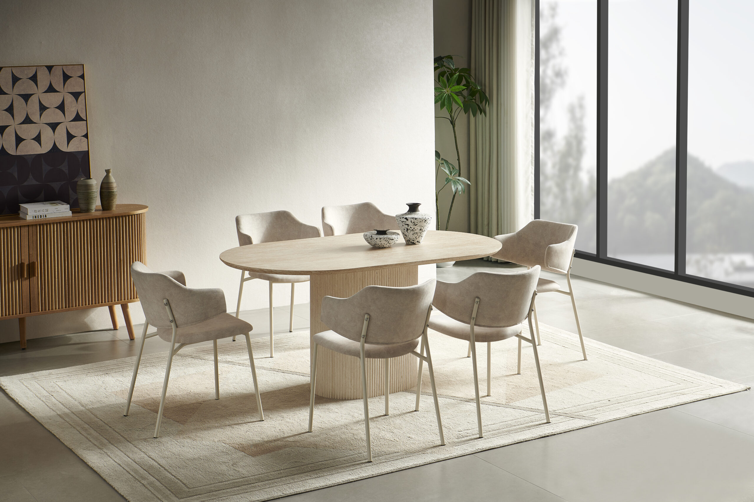 TRPEZARIJSKI SET ROBBY STOL+6 STOLICA MLM-184219