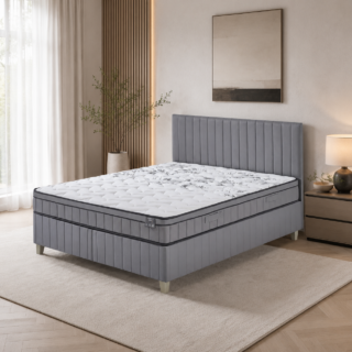 BOXSPRING KREVET NORSY 180x200 SIVI